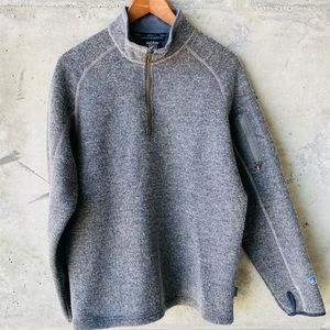 Kuhl Gray Zip Up Sweater